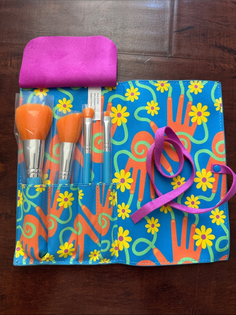 Yinka Ilori x Bloomingdale’s Brush Set with floral case